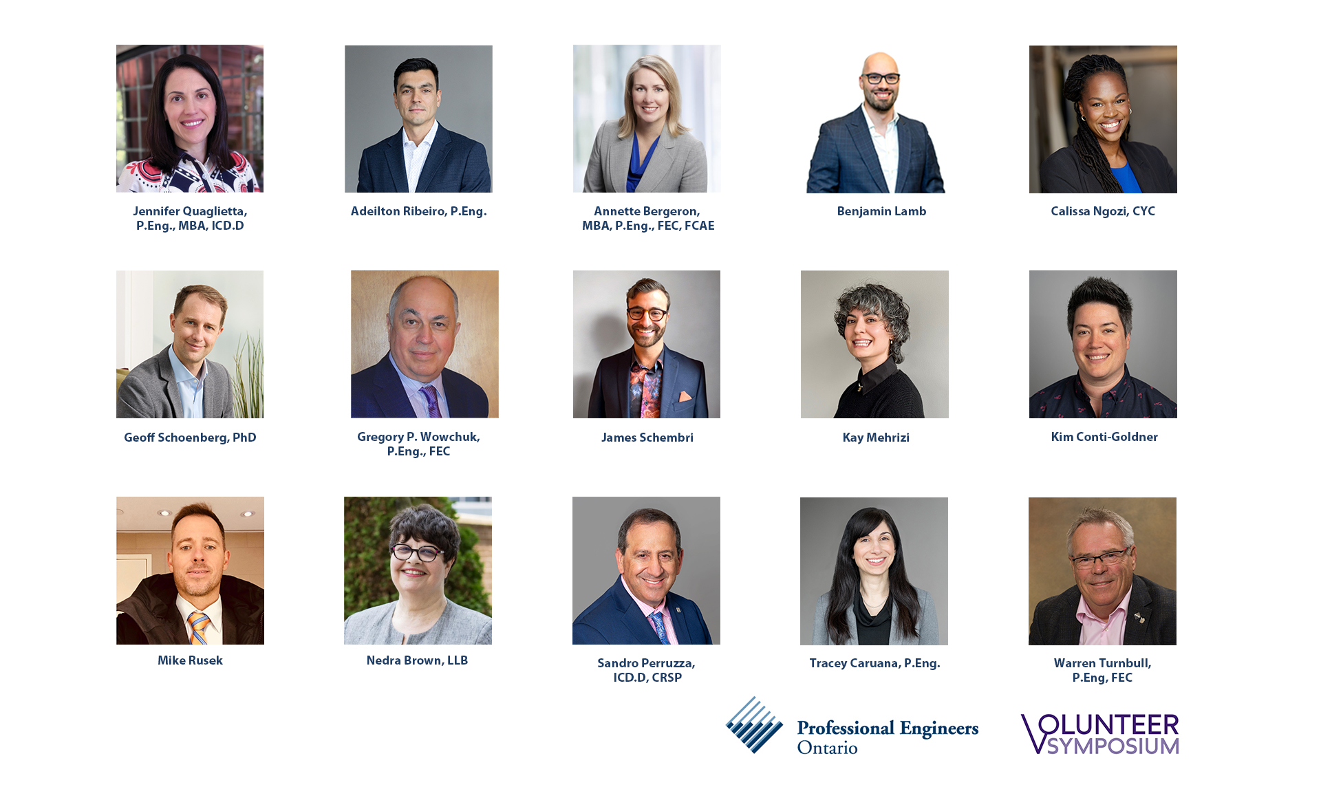 2025 Volunteer Symposium Presenters