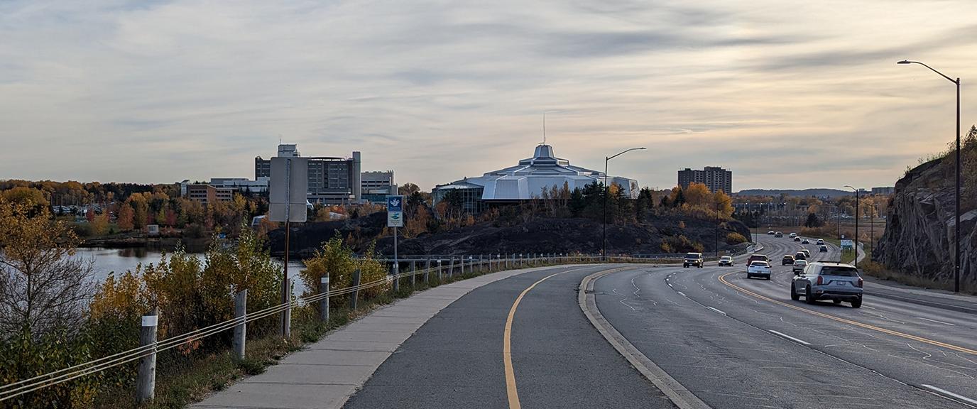 View of Science North in Sudbury
