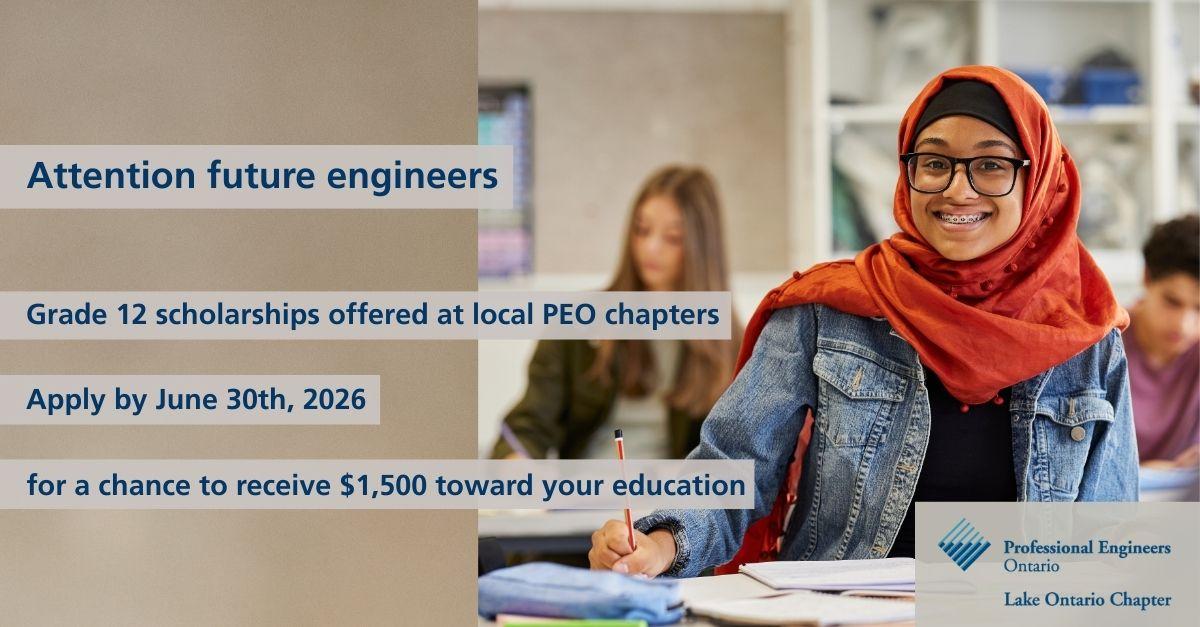 Poster for PEO chapter scholarship